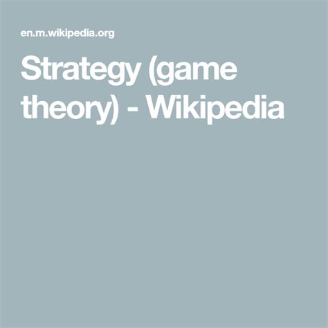 wikepedia game|wikipedia game theory.